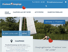 Tablet Screenshot of friesland-campings.nl